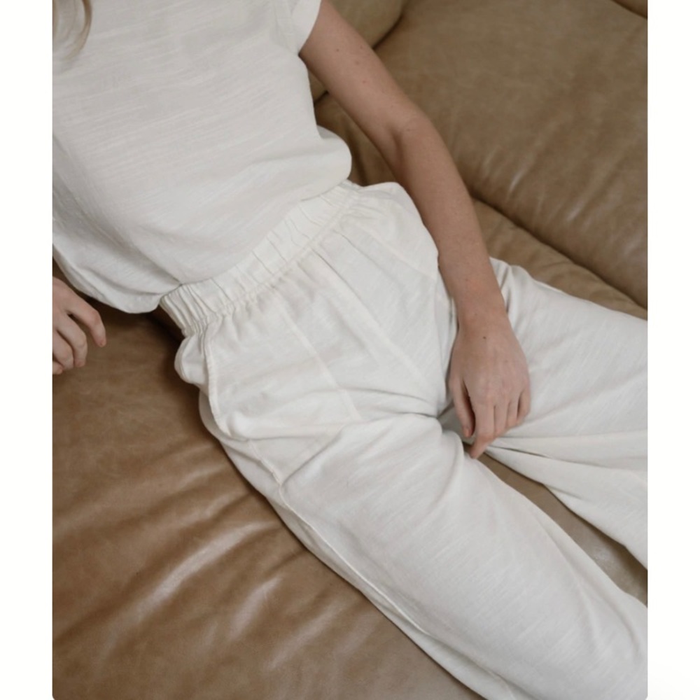 NWT Laude the Label/Tribe Alive, Organic Cotton Slub Everyday Pants, size M